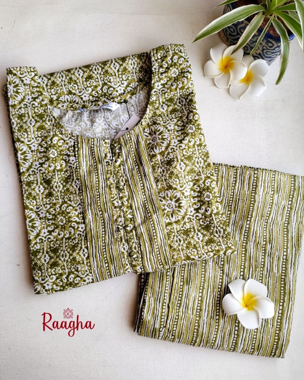 Cotton Kurta Pant Set