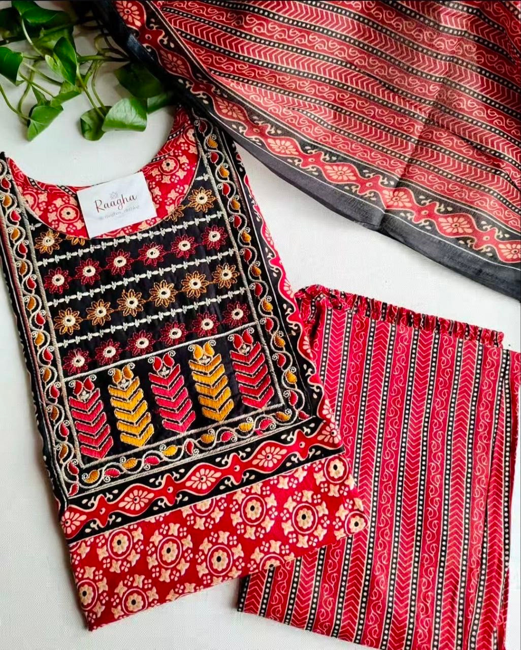 Pure Cotton Embroidery Salwar Set