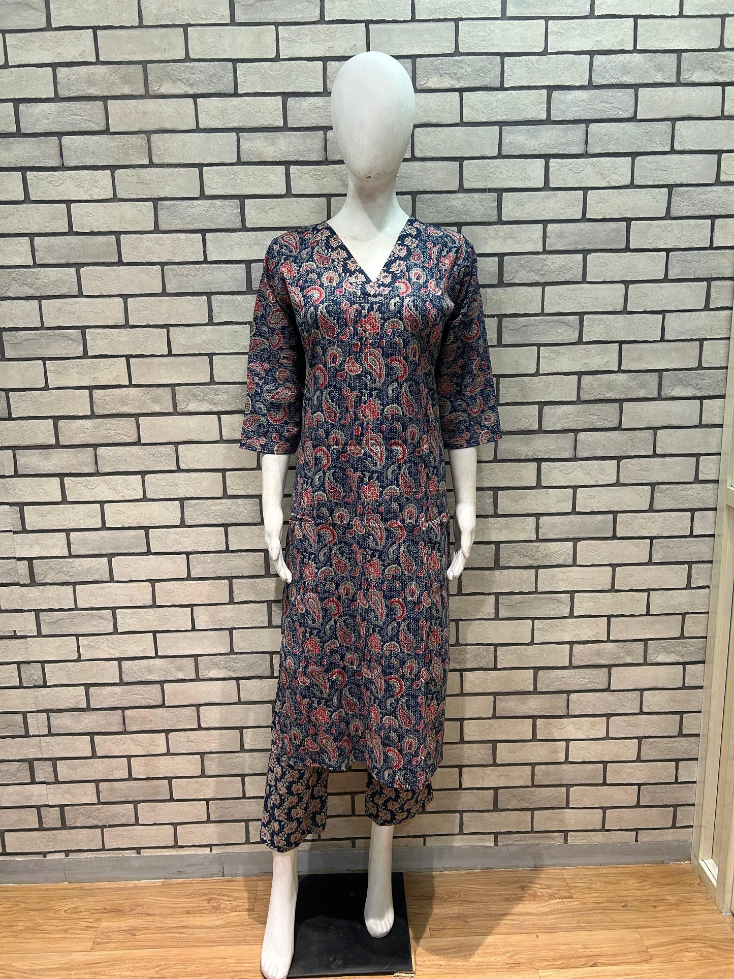 Cotton kurta pant set