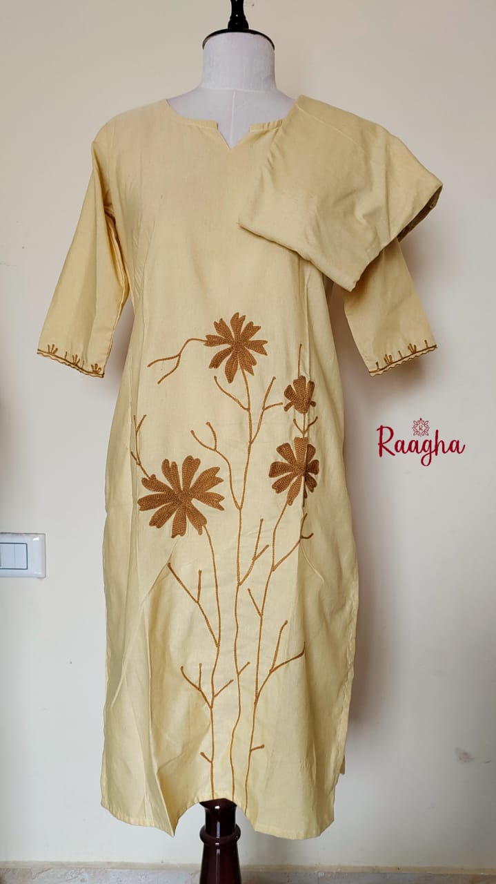 Sunflower embroidery co ord set