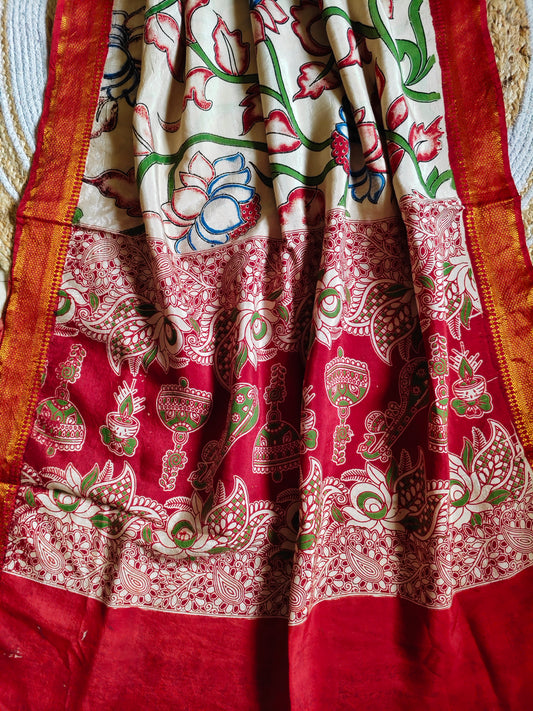 Kalamkari silk Dupatta