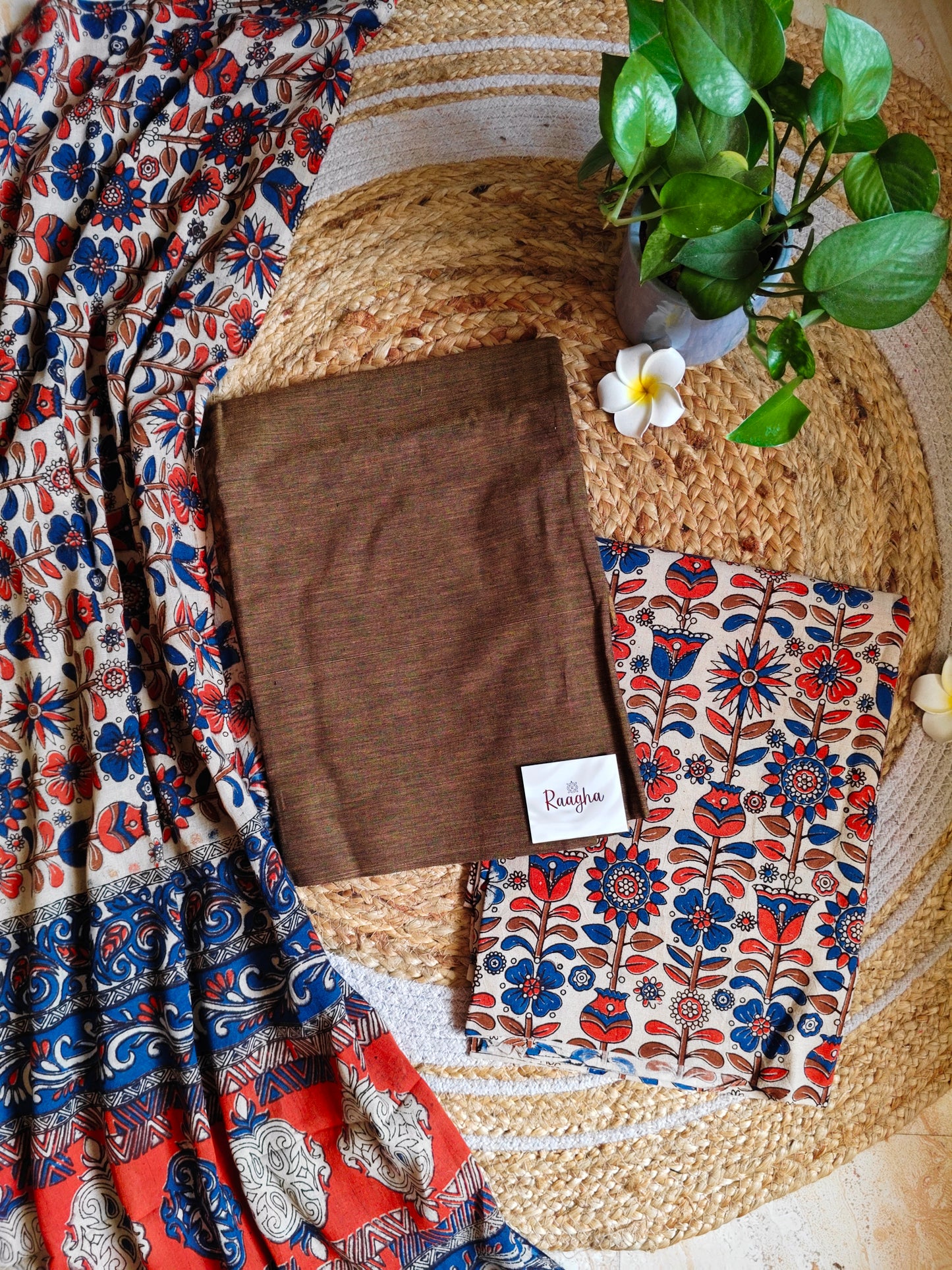 Unstitched Kalamkari Cotton Material