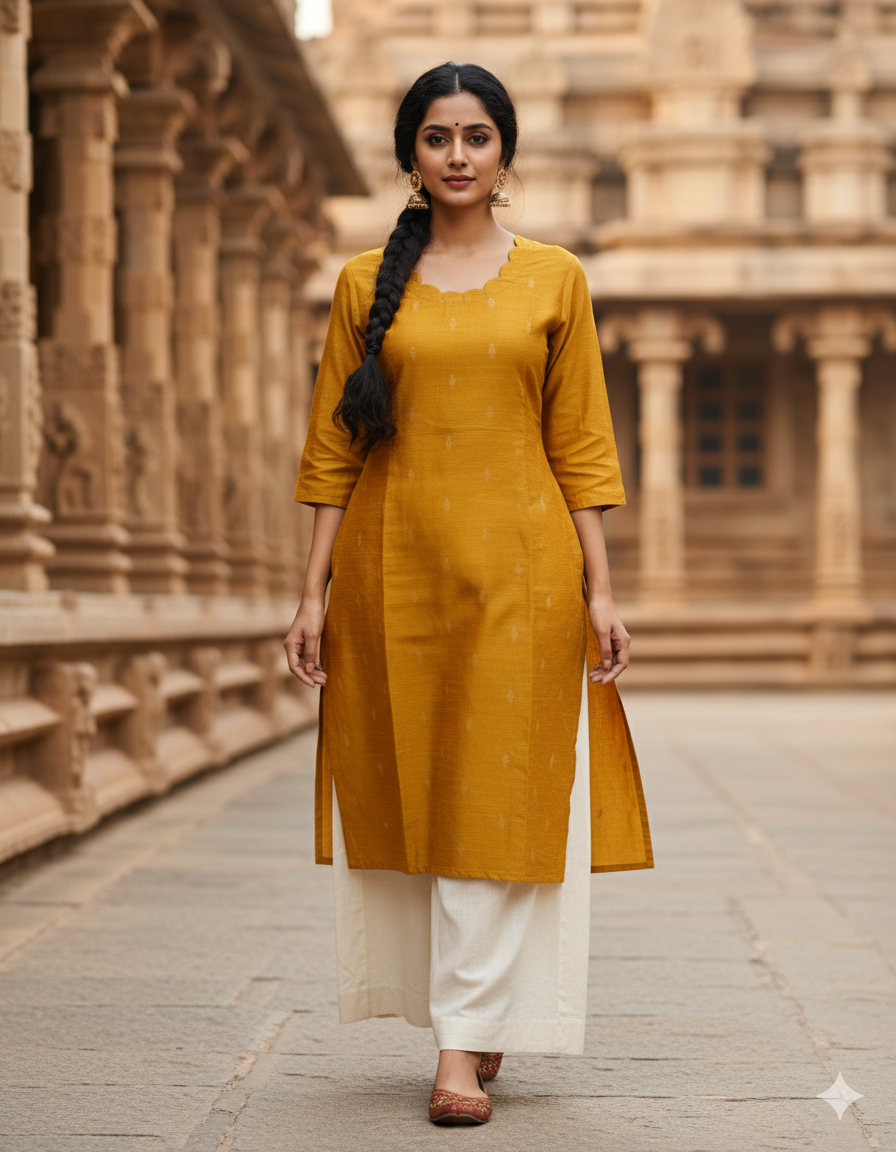 Premium Raw Silk Kurti