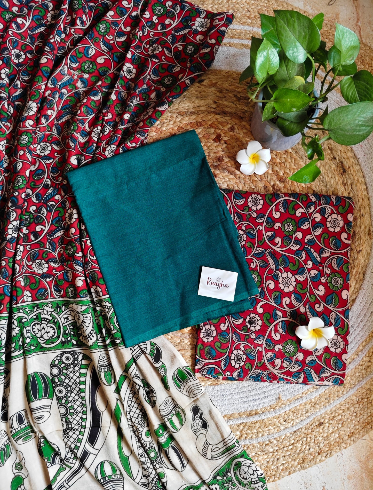 Unstitched Kalamkari Cotton Material