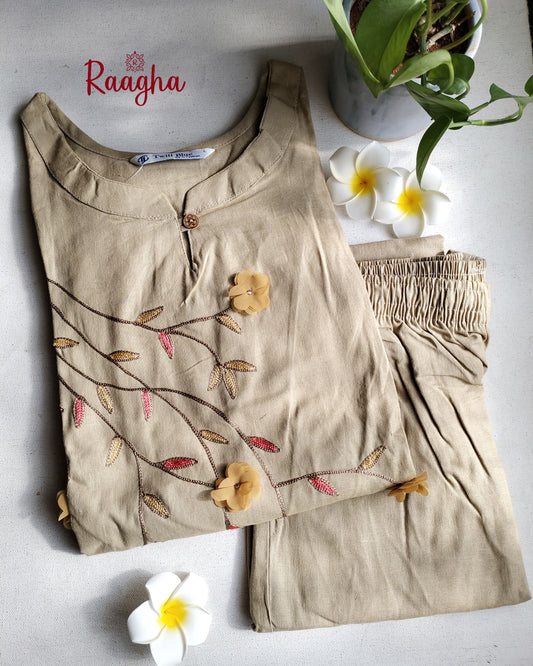 Aline embroidery co ord set