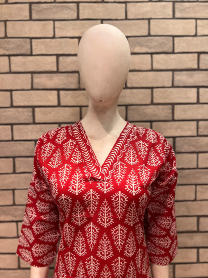 Cotton kurta pant set
