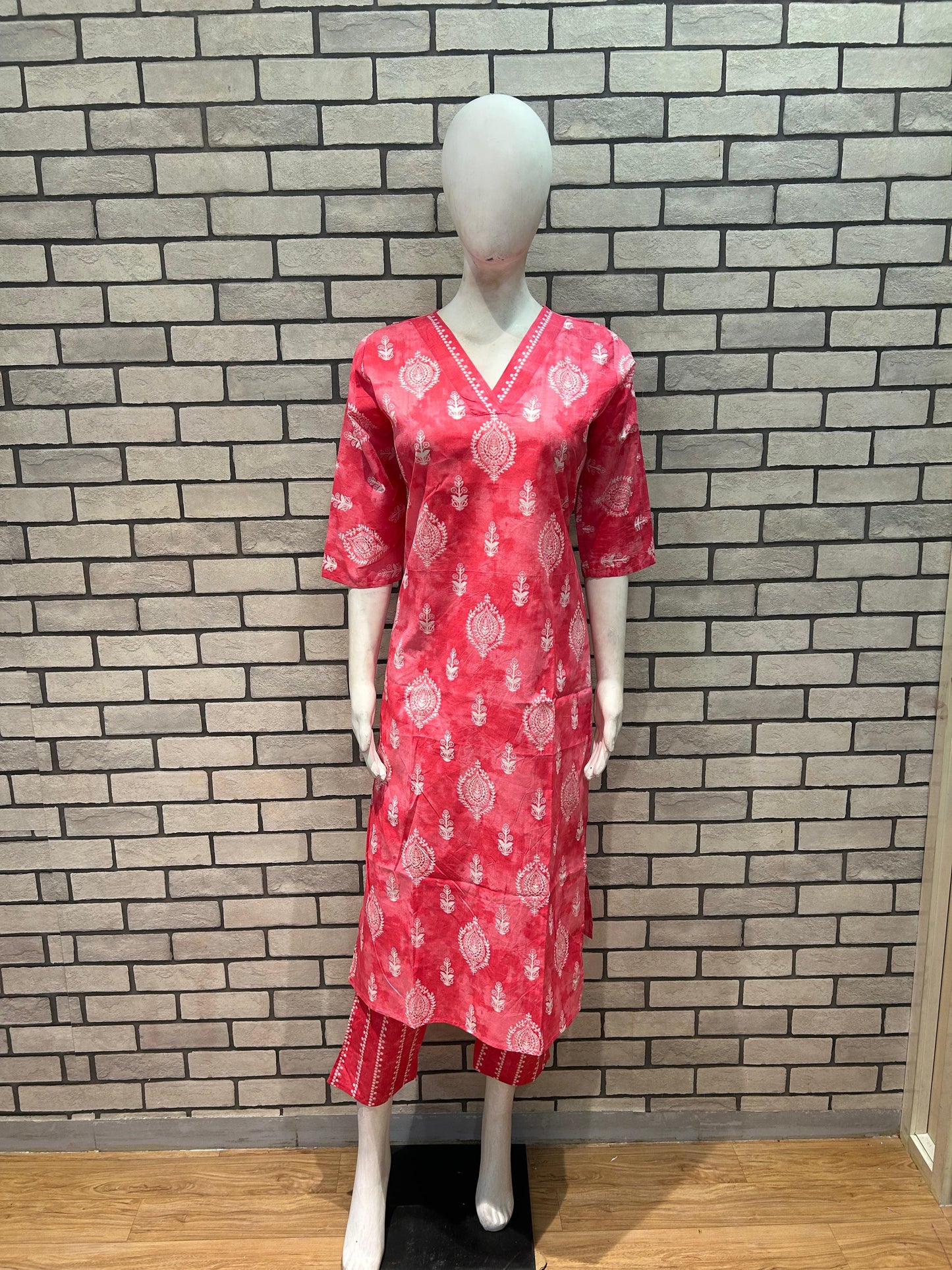 Cotton kurta pant set