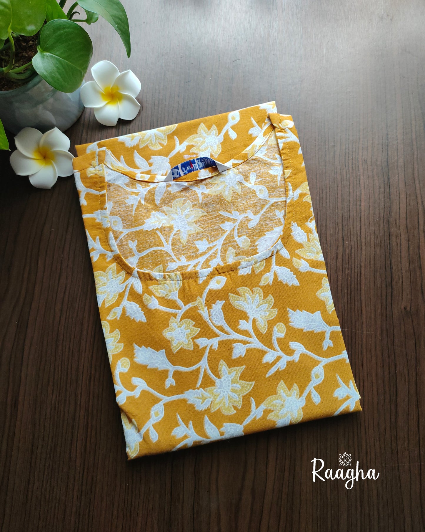 Floral cotton kurti