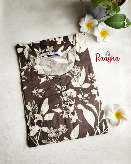 Floral Cotton Kurti