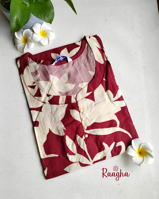 Rayon cotton kurti