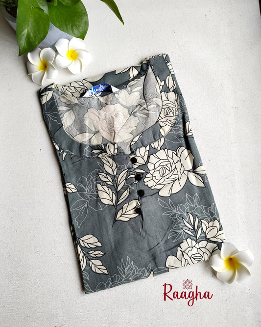 Rayon cotton kurti