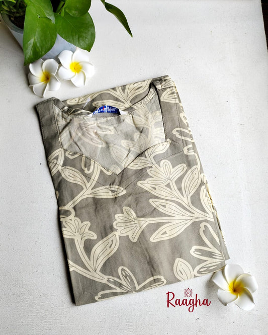 Rayon cotton kurti