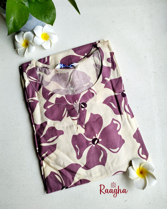 Rayon cotton kurti
