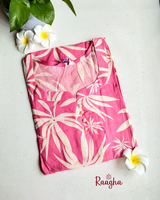 Rayon cotton kurti