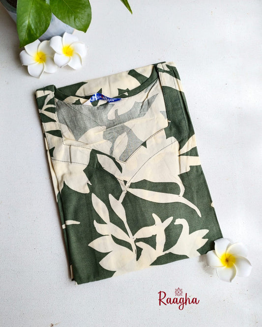 Rayon cotton kurti