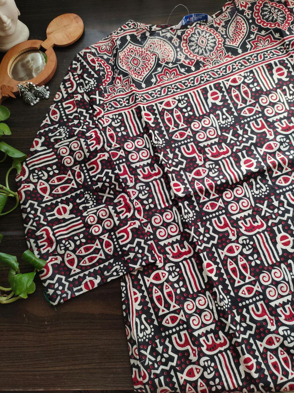 Ajrakh Cotton Kurtis