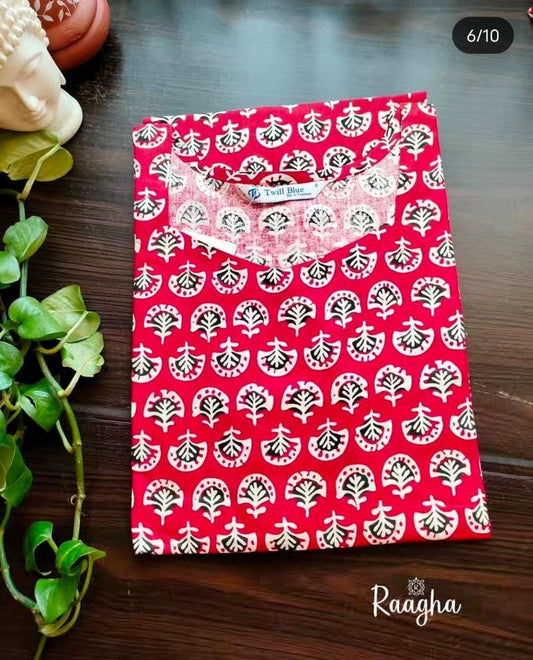 Ajrakh Cotton Kurtis