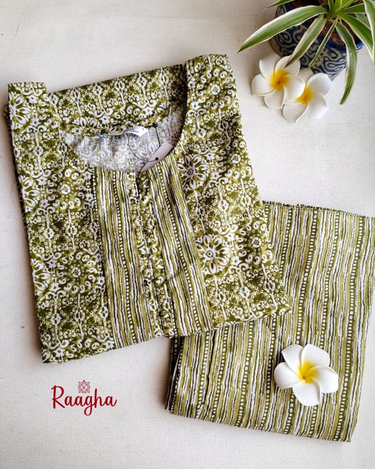 Cotton Kurta Pant Set