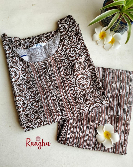 Cotton Kurta Pant Set