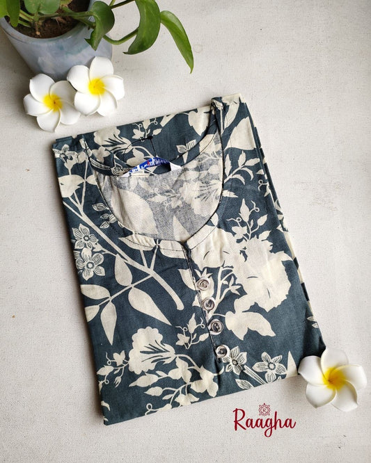 Floral Cotton Kurti