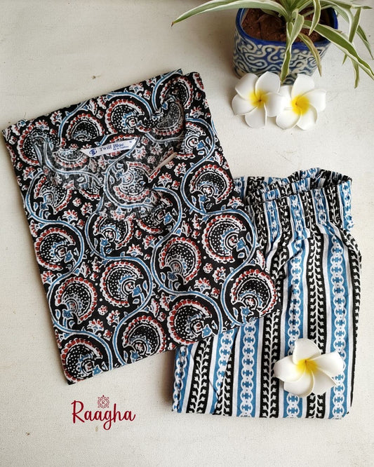 Cotton kurta pant set