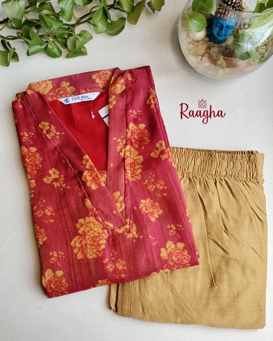 Tissue Kurta pant Set