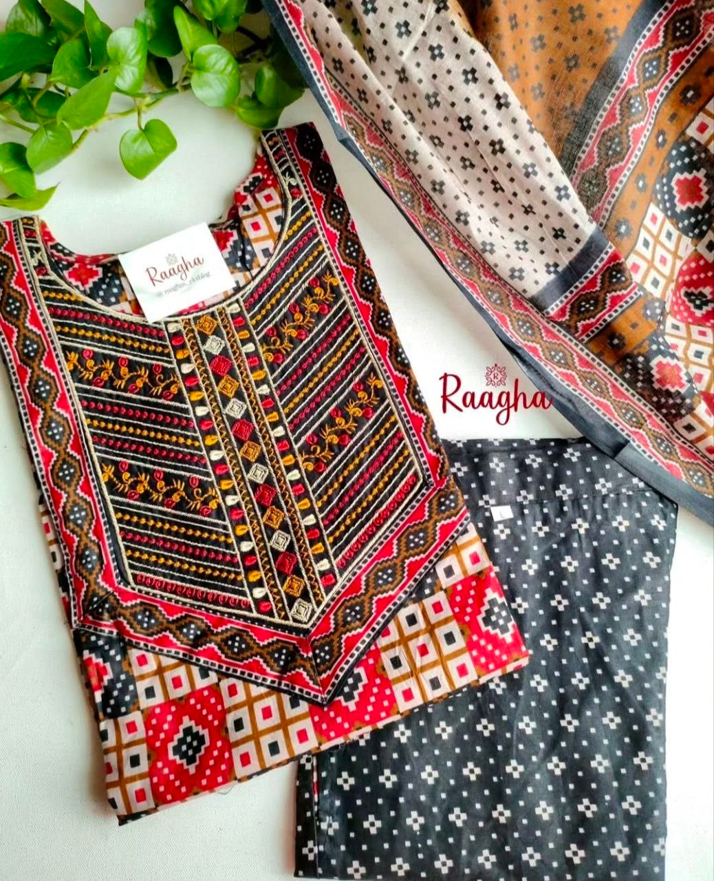 Cotton Embroidery Salwar set