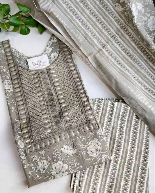 Cotton Salwar Set with Lining