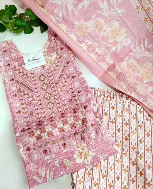 Cotton Salwar set with Lining