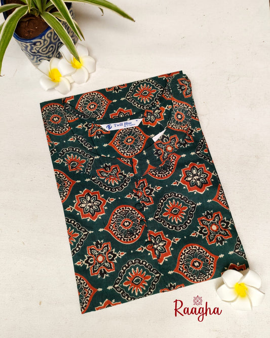 Kalamkari/ Ajrakh Cotton Kurti
