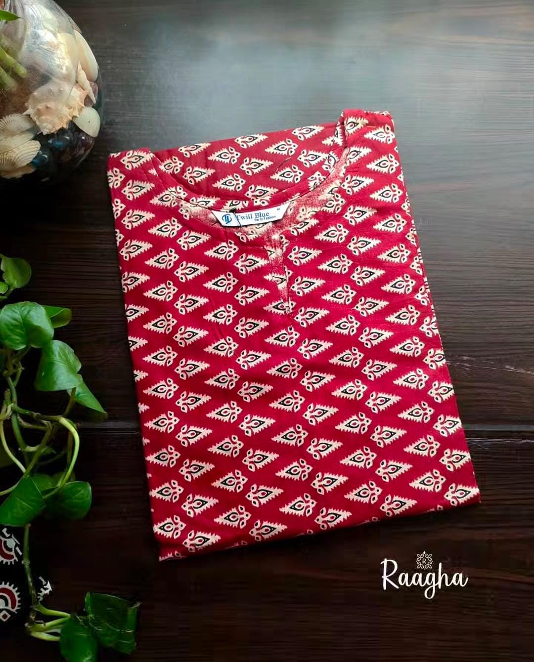 Kalamkari/ Ajrakh Cotton Kurti