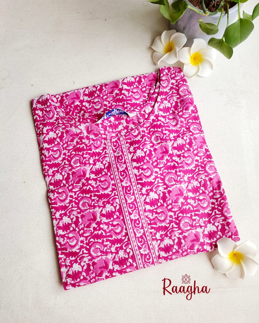 Floral Cotton Kurti