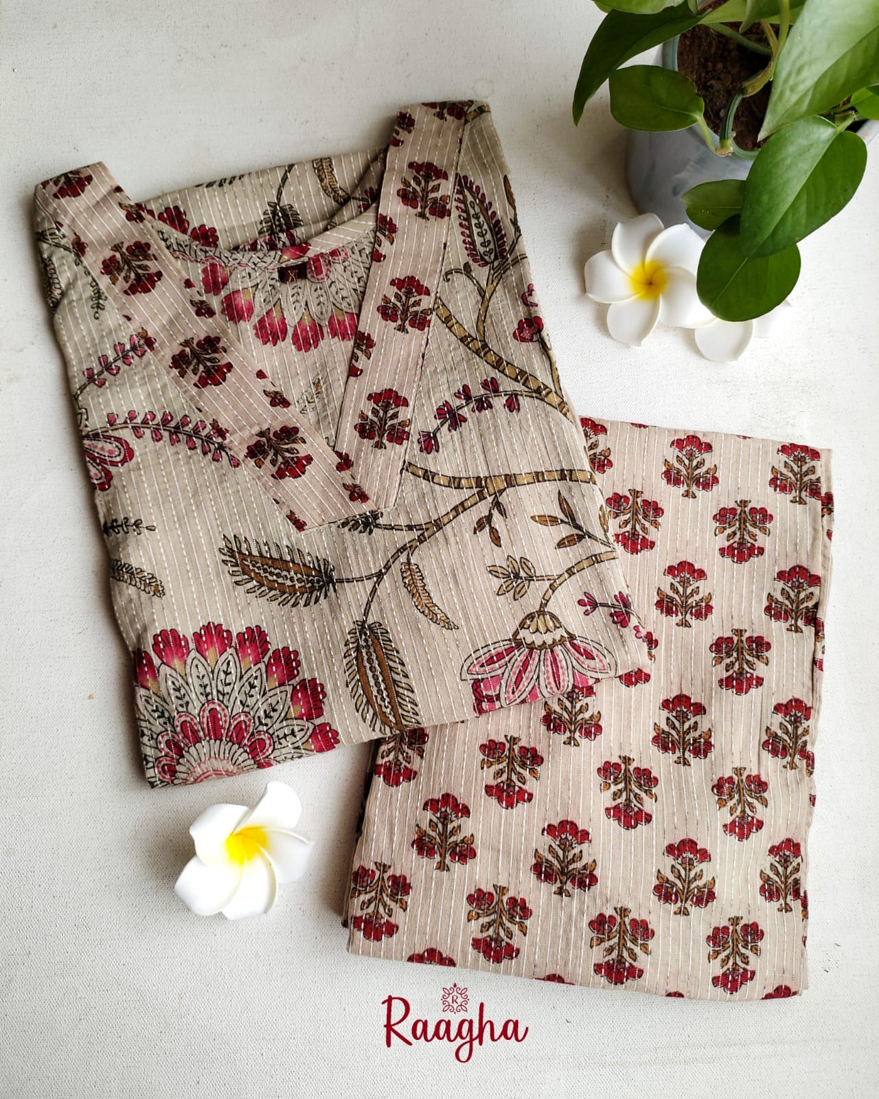 Cotton Kurta Pant Set