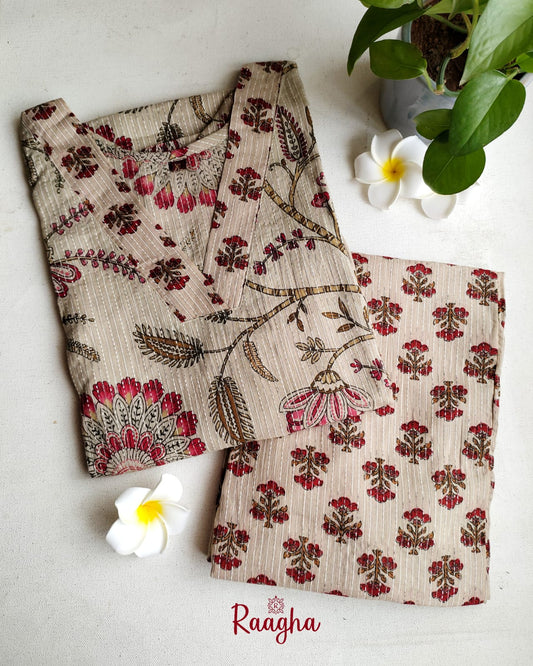 Cotton Kurta Pant Set