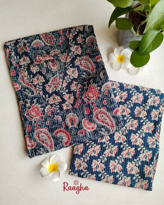 Cotton kurta pant set