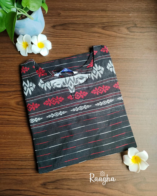 Self-weaving Chettinad cotton kurtis