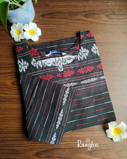 Self-weaving Chettinad cotton kurtis