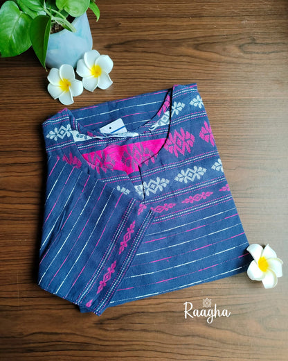Self weaving Chettinad cotton kurtis
