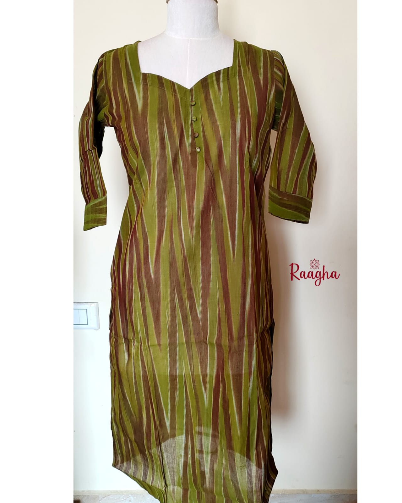 Ikkat Cotton Kurti