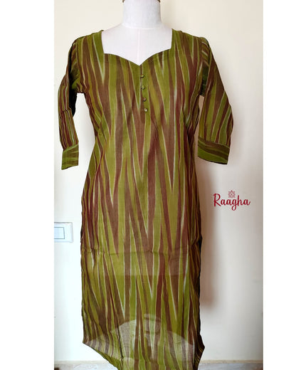 Ikkat Cotton Kurti