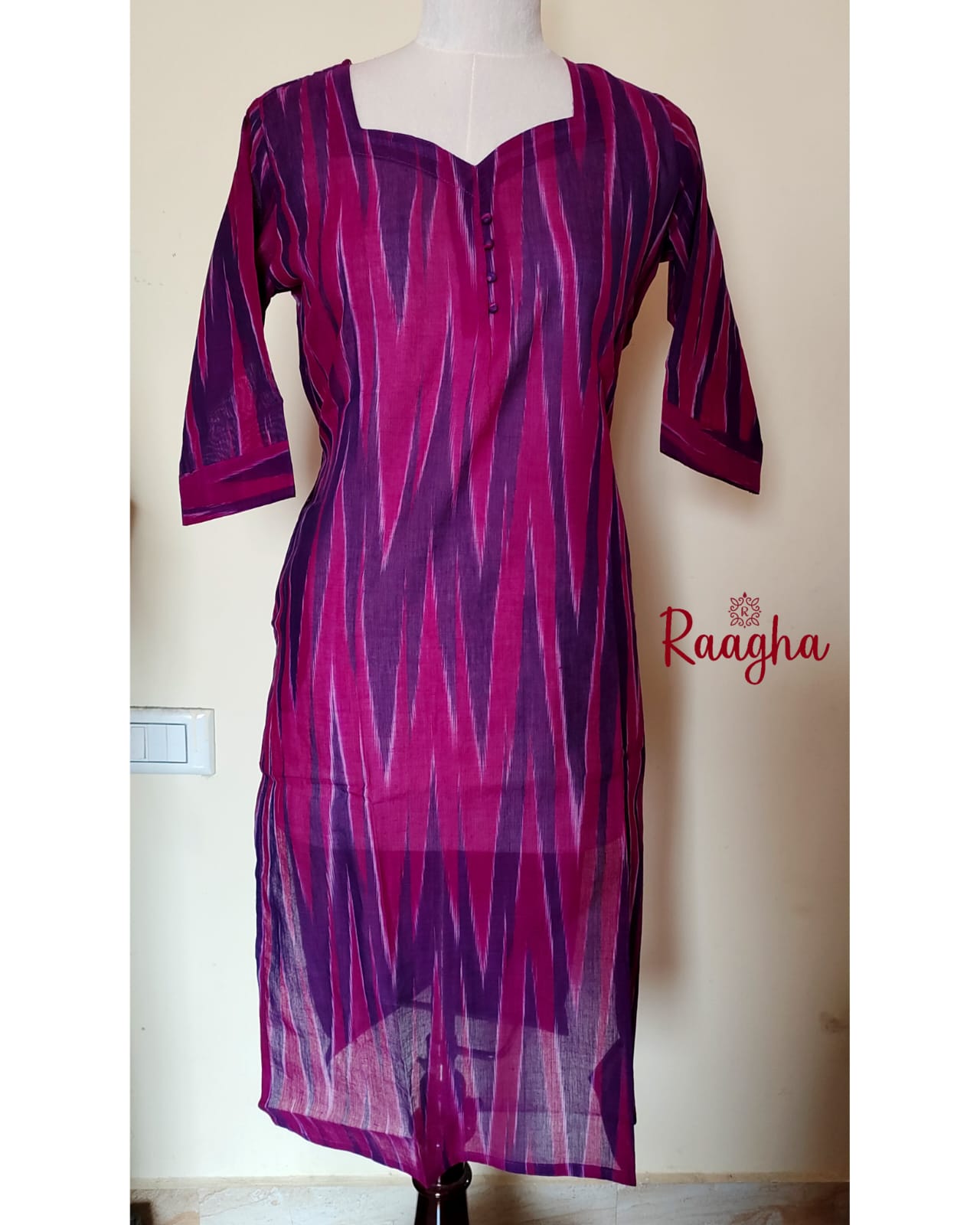 Ikkat Cotton Kurti