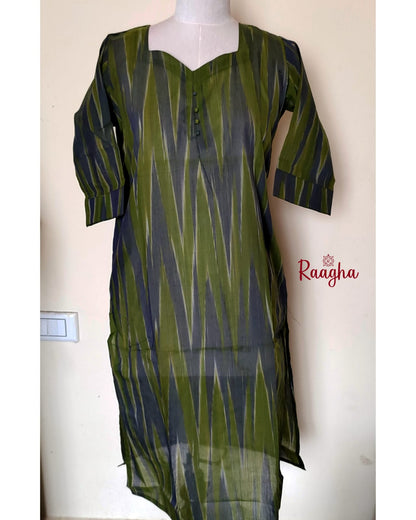 Ikkat Cotton Kurti