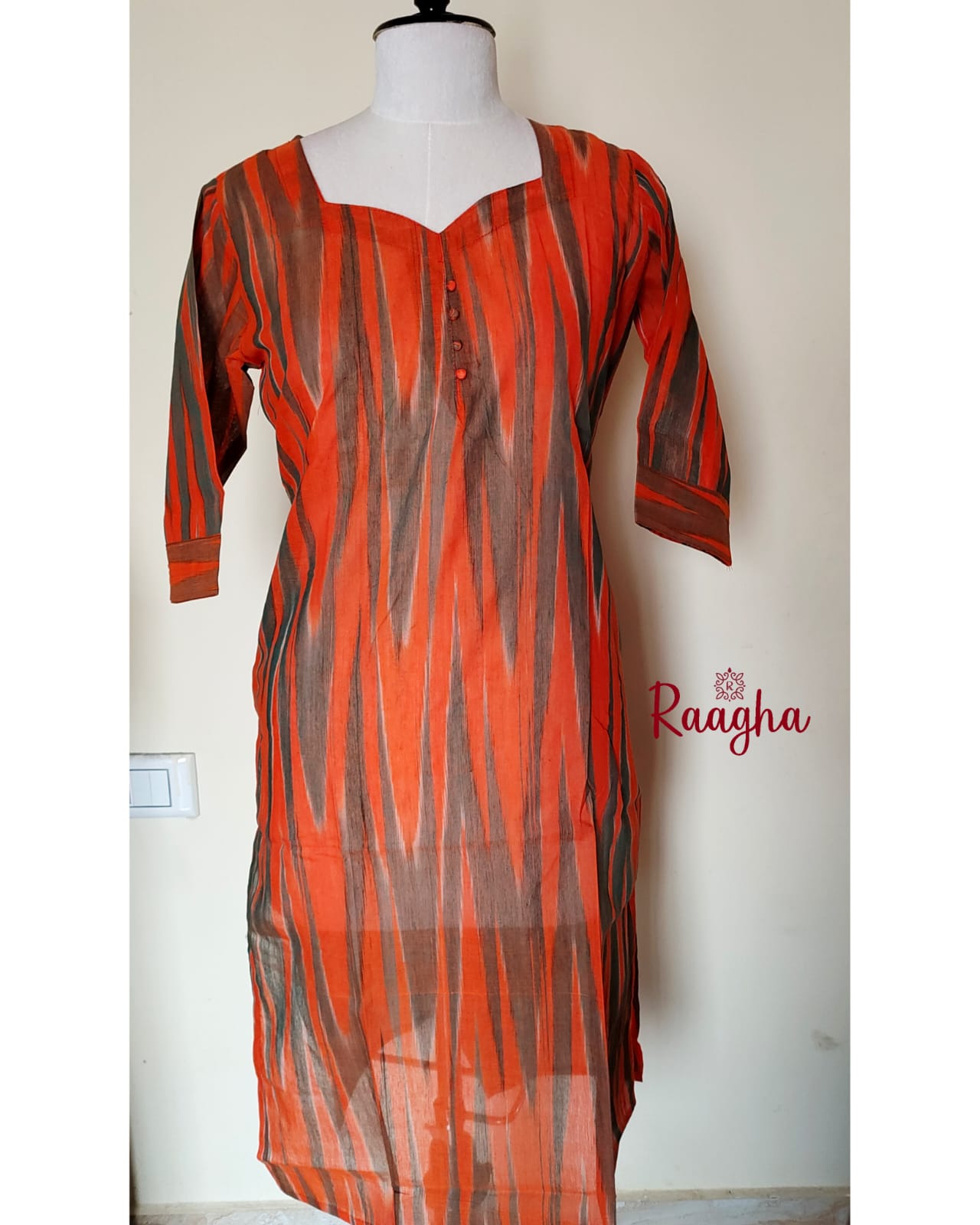 Ikkat Cotton Kurti