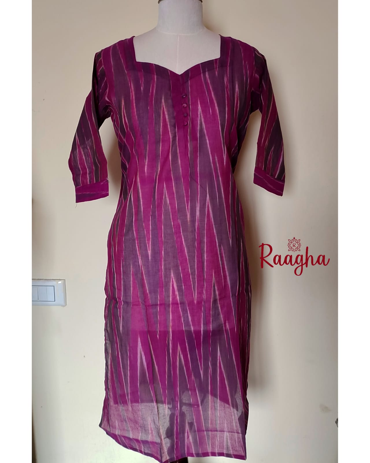 Ikkat Cotton Kurti