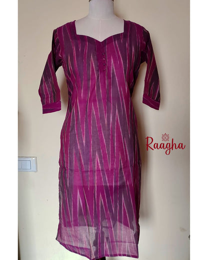 Ikkat Cotton Kurti
