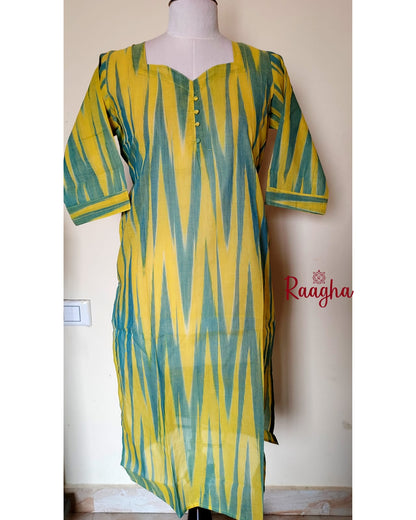 Ikkat Cotton Kurti