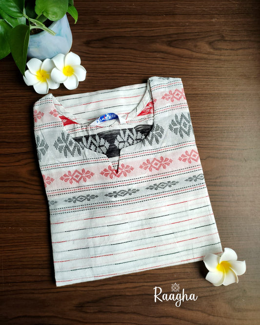 Self-weaving Chettinad cotton kurtis
