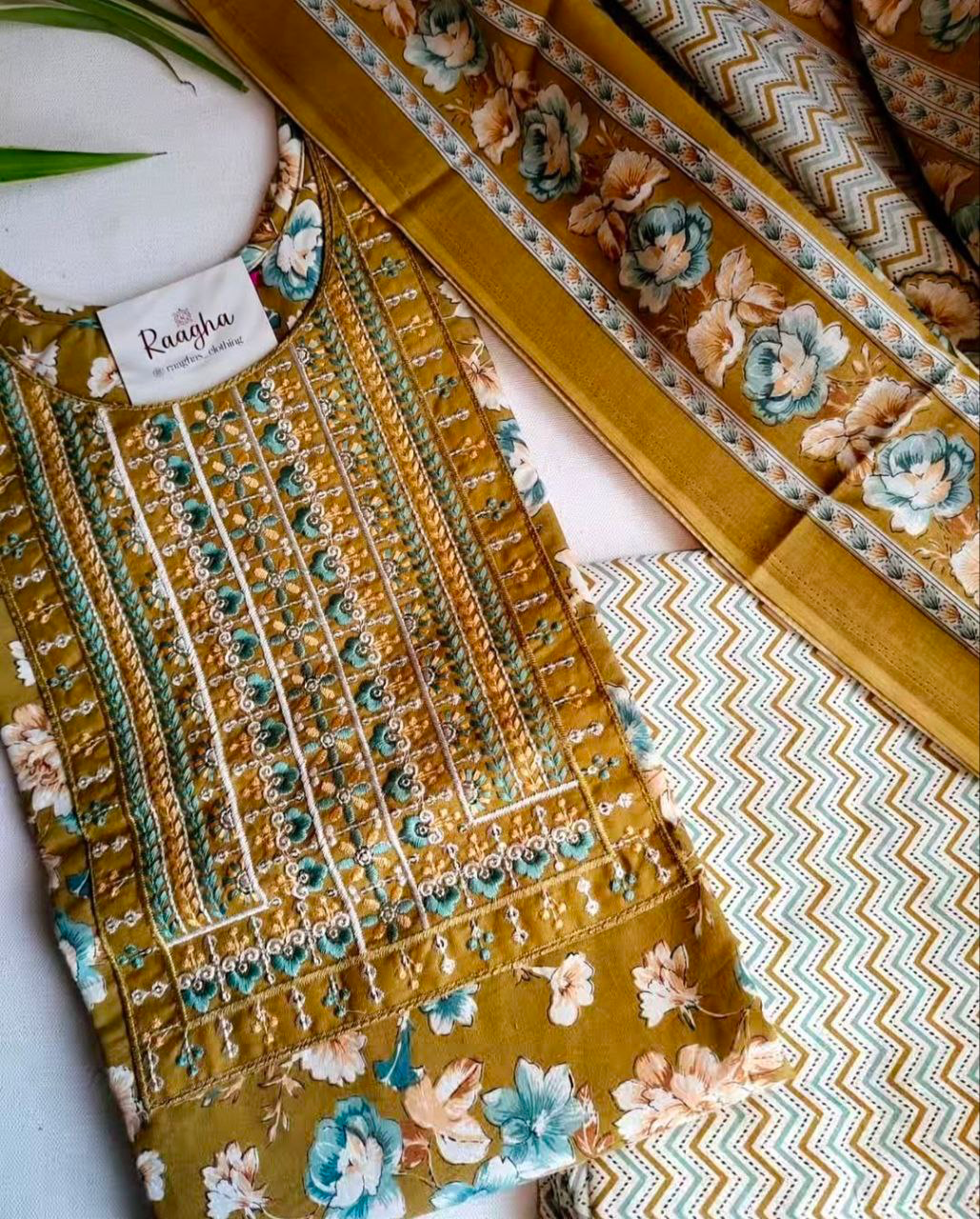 Cotton Salwar Set With Lining