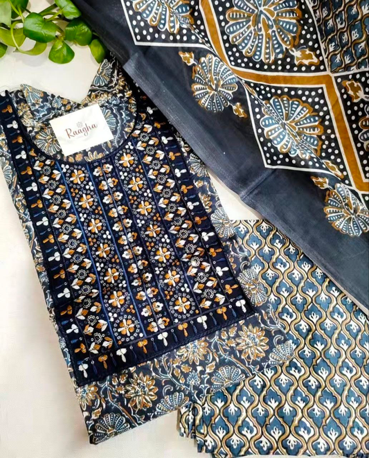 Cotton Salwar Set With Lining
