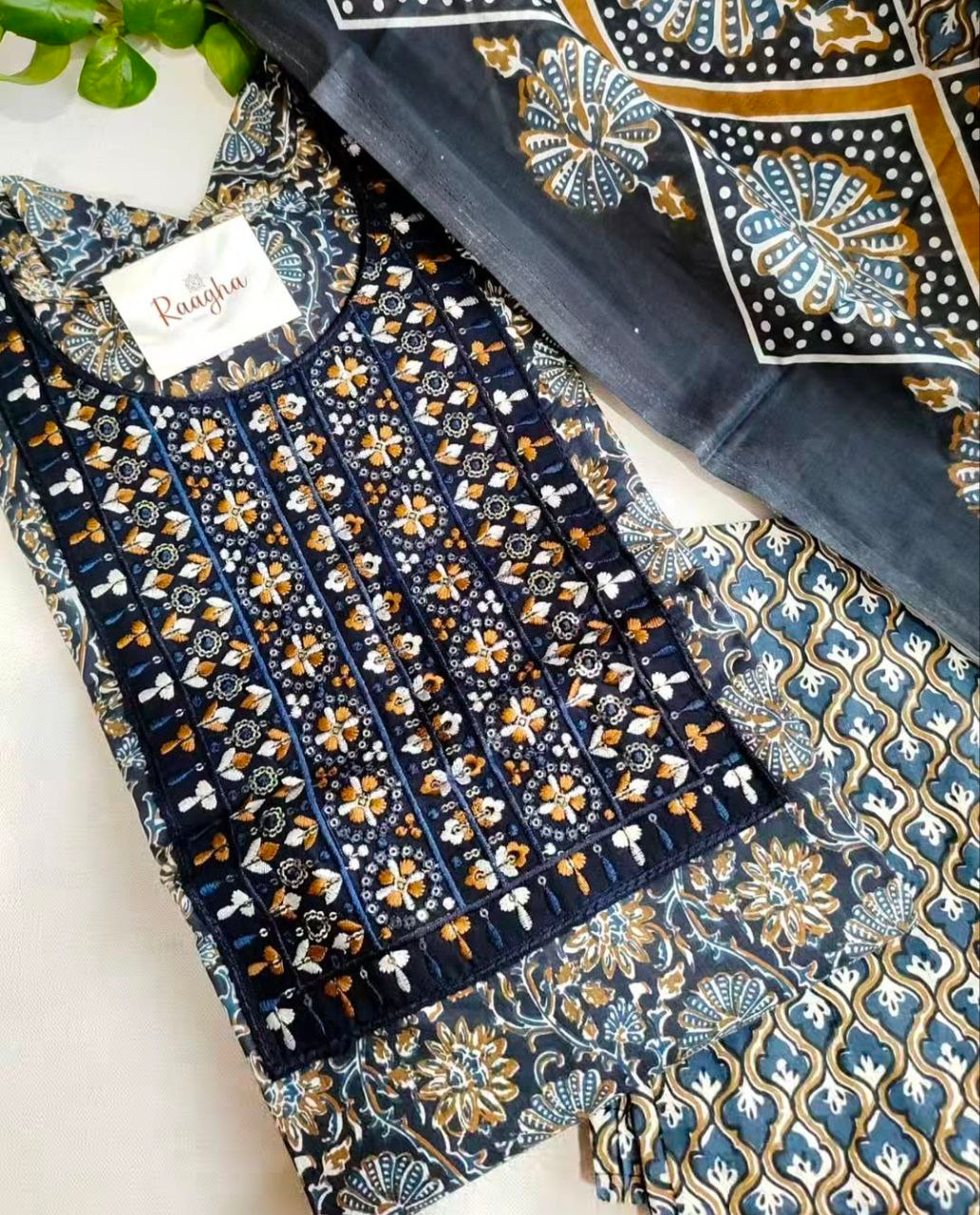 Cotton Salwar Set With Lining